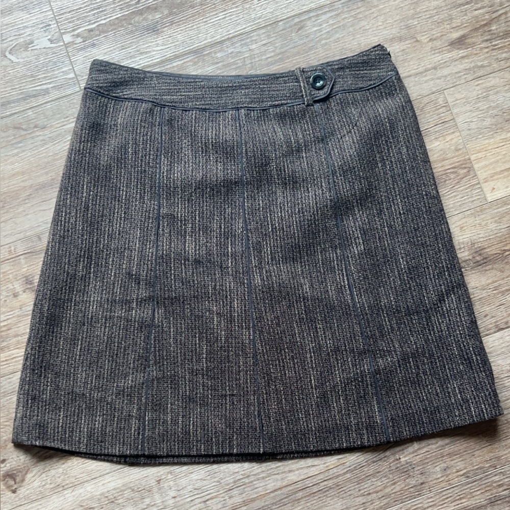 Ann Taylor Charcoal Mini Skirt